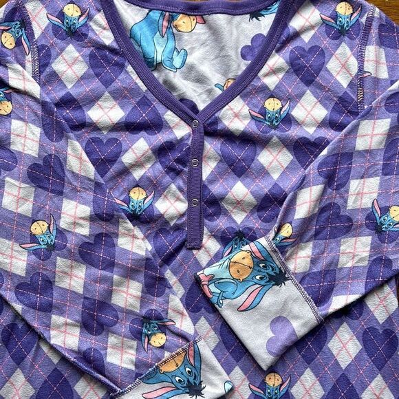 Disney Eeyore Reversible Flannel Night Gown Medium - Picture 1 of 8